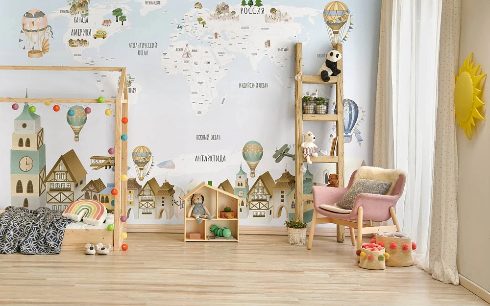 Фреска Artegrafico Childish map AG-CLM-018